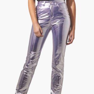FIORUCCI Yves Cigarette Jean in Silver Foil